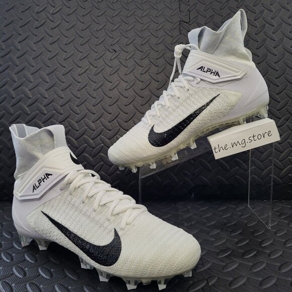 Nike Alpha Menace Elite 2 Flyknit Football Cleats AO3374-101 Mens Sz 12 NWOB